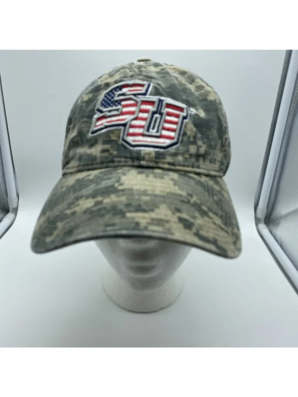 Shenandoah University Camo Strap-back Hat NCAA Men's Adjustable Cap